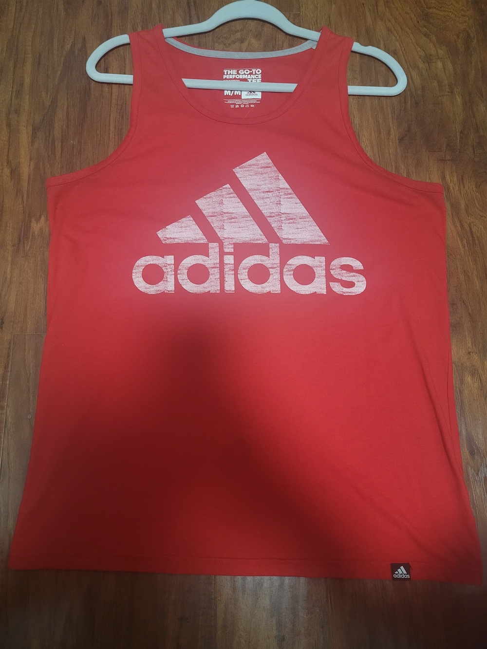 adidas Red Logo Tank Top